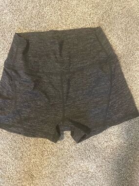 Born Primitive Dark Charcoal Heather High-Rise Athletic Shorts Large